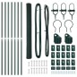 vidaXL Recinzione Esagonale Verde 1.5x10 m in Acciaio