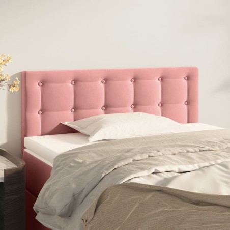 Testiera Rosa 90x5x78/88 cm in Tessuto