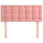 Testiera Rosa 90x5x78/88 cm in Tessuto