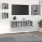Set di Mobili Porta TV 5 pz Grigio Sonoma in Legno Multistrato Set di Mobili Porta TV 5 pz Grigio Sonoma in Legno Multistrato