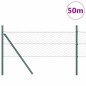 vidaXL Recinzione Esagonale Verde 0,8 x 50 m in Acciaio