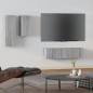 Set di Mobili Porta TV 4 pz Grigio Sonoma in Legno Multistrato Set di Mobili Porta TV 4 pz Grigio Sonoma in Legno Multistrato