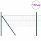 vidaXL Recinzione Esagonale Verde 0,4 x 100 m in Acciaio di
