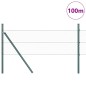 vidaXL Recinzione Esagonale Verde 0,5x100 m in Acciaio