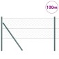 vidaXL Recinzione esagonale verde 0,6 x 100 m in acciaio