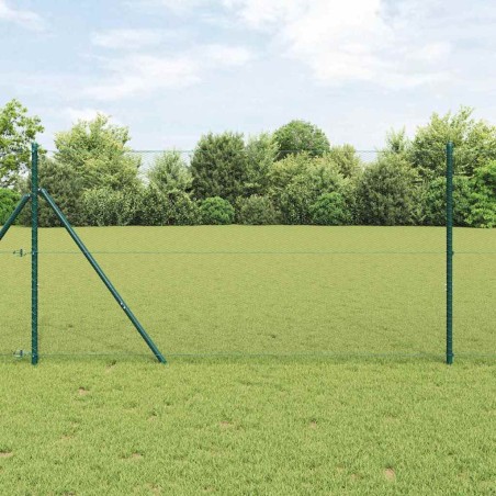 vidaXL Recinzione Esagonale Verde 1x100 m in Acciaio di