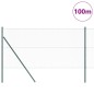 vidaXL Recinzione Esagonale Verde 1.2x100 m in Acciaio