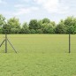 vidaXL Recinzione Esagonale Grigia 0.4x10 m in Acciaio