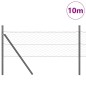 vidaXL Recinto esagonale grigio 0,4x10 m in acciaio