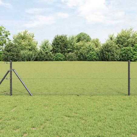 vidaXL Recinto esagonale grigio 0.6x10 m in acciaio