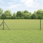 vidaXL Recinto esagonale grigio 0.6x10 m in acciaio