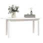 Tavolino da Salotto Bianco 110x55x45 cm Legno Massello di Pino Tavolino da Salotto Bianco 110x55x45 cm Legno Massello di Pino