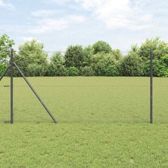 vidaXL Recinzione Esagonale Grigia 1.2x10 m in Acciaio