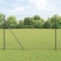 vidaXL Recinzione esagonale grigia 1,6x10 m in acciaio