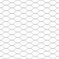 vidaXL Recinzione Esagonale in Rete di con 7 Post, 0,5x25 m, Acciaio Grigio