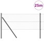 vidaXL Recinzione Esagonale Grigia 0,6x25 m in Acciaio vidaXL Recinzione Esagonale Grigia 0,6x25 m in Acciaio