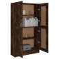 Libreria Rovere Fumo 82,5x30,5x150 cm in Legno Multistrato Libreria Rovere Fumo 82,5x30,5x150 cm in Legno Multistrato