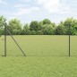 vidaXL Recinzione Esagonale con 13 Poste Grigia 1x25 m in Acciaio Zincato