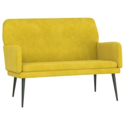 Panca Gialla 108x79x79 cm in Velluto
