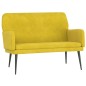 Panca Gialla 108x79x79 cm in Velluto Panca Gialla 108x79x79 cm in Velluto
