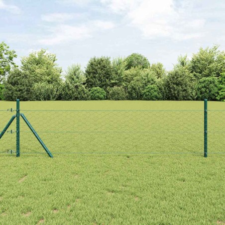 vidaXL Recinzione esagonale grigia 0.4x50 m in acciaio