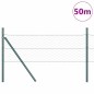vidaXL Recinzione esagonale grigia 0.4x50 m in acciaio