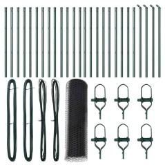 vidaXL Recinto esagonale grigio 0.6x50 m in acciaio