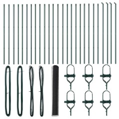 vidaXL Recinto Esagonale Grigio 1x50 m in Acciaio