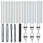 vidaXL Recinto Esagonale Grigio 1x50 m in Acciaio