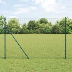 vidaXL Recinzione Esagonale Grigia 1.6x50 m in Acciaio