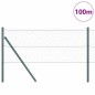 vidaXL Recinzione esagonale grigia 0,6 x 100 m in acciaio