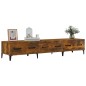 Mobile TV Rovere Fumo 150x34,5x30 cm in Legno Multistrato Mobile TV Rovere Fumo 150x34,5x30 cm in Legno Multistrato