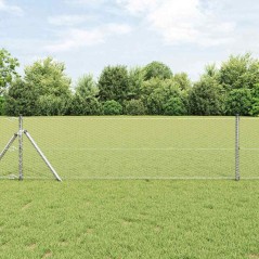 vidaXL Recinzione Esagonale 0.6x10 m in Acciaio Zincato