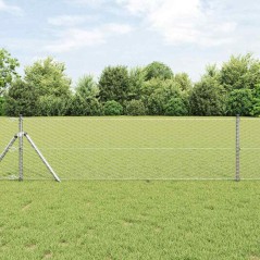 vidaXL Recinzione Esagonale 0,6 x 10 m in Acciaio Zincato