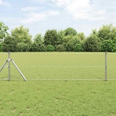 vidaXL Recinzione Esagonale 0,6x10 m in Acciaio Zincato