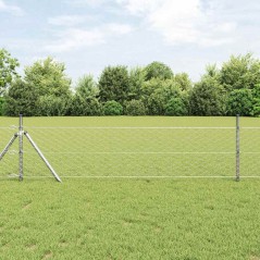vidaXL Recinzione Esagonale 0.8x10 m in Acciaio Galvanizzato