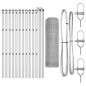 vidaXL Recinzione Esagonale 0,8x25 m, Acciaio Galvanizzato vidaXL Recinzione Esagonale 0,8x25 m, Acciaio Galvanizzato