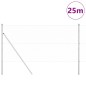 vidaXL Recinzione Esagonale con 7 Posti 1x25 m in Acciaio Argento