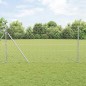 vidaXL Recinzione esagonale con 7 posti 1x25 m in acciaio argento