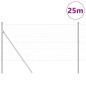 vidaXL Recinzione Esagonale con 7 Pali 1,2x25 m Acciaio Argento