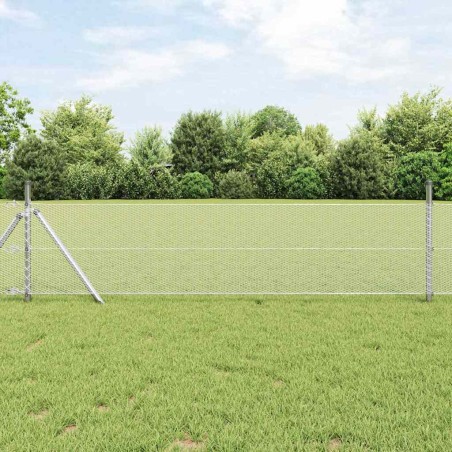 vidaXL Recinzione Esagonale 0,4 x 50m in Acciaio Galvanizzato