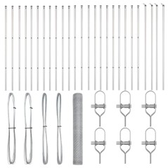vidaXL Recinzione Esagonale 1.2x50 m in Acciaio Galvanizzato