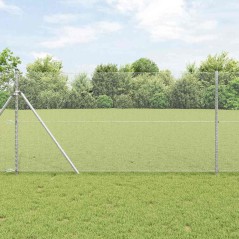 vidaXL Recinzione Esagonale 1.4x50 m in Acciaio Zincato