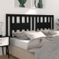 Testiera per Letto Nera 156x4x100 cm in Legno Massello di Pino Testiera per Letto Nera 156x4x100 cm in Legno Massello di Pino