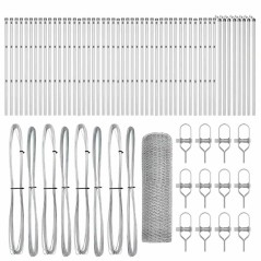 vidaXL Recinto Esagonale 0.8x100 m in Acciaio Galvanizzato