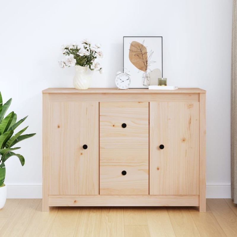 Credenza 100x35x74 cm in Legno Massello di Pino Credenza 100x35x74 cm in Legno Massello di Pino