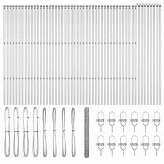 vidaXL Recinzione Esagonale 1.6x100 m Acciaio Galvanizzato