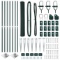 vidaXL Recinzione Esagonale Verde 1x10 m in Acciaio