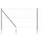 vidaXL Recinzione Esagonale Verde 1.4x10 m in Acciaio di