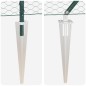 vidaXL Recinzione Esagonale Verde 1,5x10 m in Acciaio